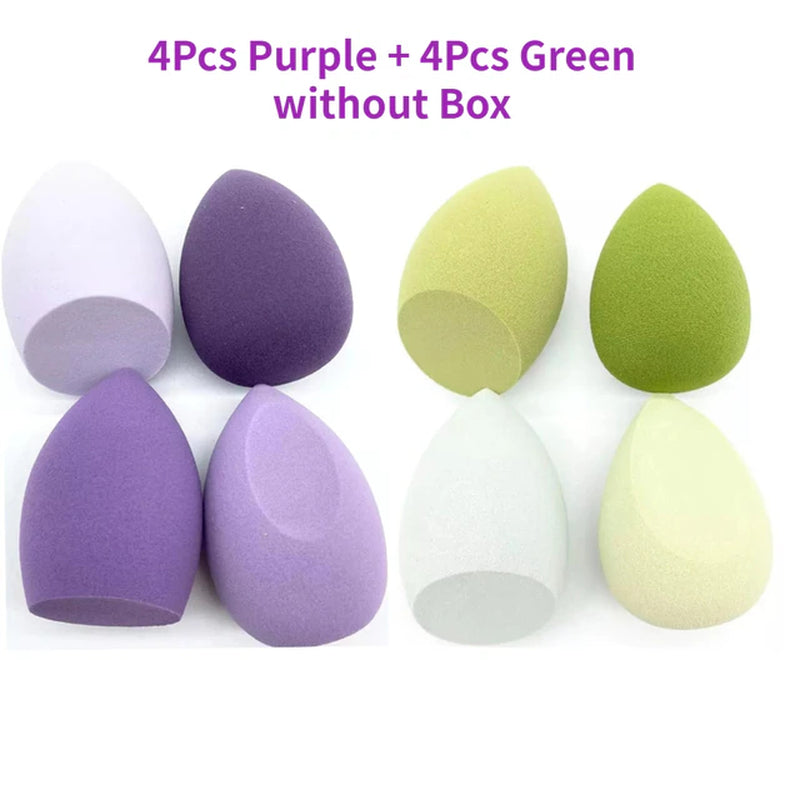 4/8Pcs Makeup Sponge Blender Beauty Egg Cosmetic Puff Soft Foundation Sponges Powder Puff Women Make up Accessories Beauty Tools