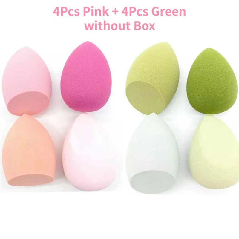 4/8Pcs Makeup Sponge Blender Beauty Egg Cosmetic Puff Soft Foundation Sponges Powder Puff Women Make up Accessories Beauty Tools