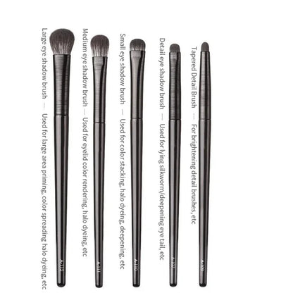 Natural Eye Makeup Brushes Set Eyeshadow Brush Eyebrow Contour Eyeliner Brush Women Eyes Cosmetic Blending Detail Make up Tools