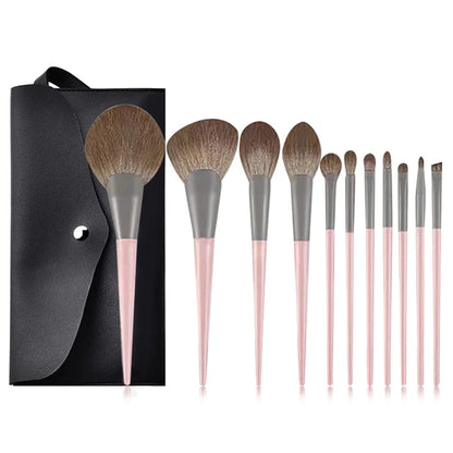 Hot Champagne Makeup Brushes Set for Women Cosmetic Foundation Powder Blush Eyeshadow Kabuki Blending Make up Brush Beauty Tools