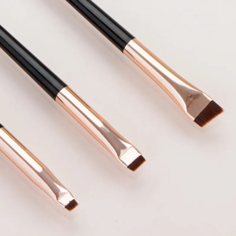 3Pcs/Set Blade Eyeliner Brush Eyebrow Brush Portable Flat Fine Eye Liner Brow Contour Makeup Brushes Makeup Tool