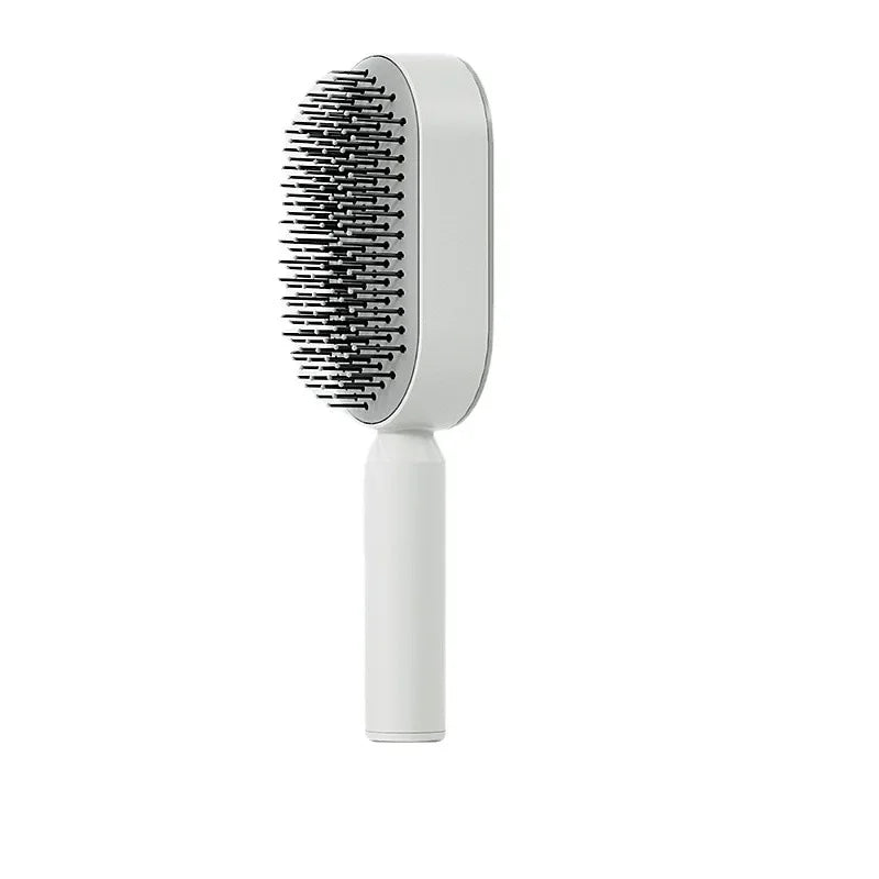 Self Cleaning Hair Brush for Women One-Key Cleaning Hair Loss Airbag Massage Scalp Comb Anti-Static Hairbrush Dropshipping