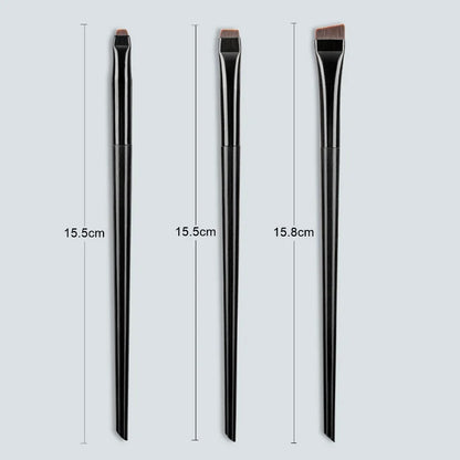 3Pcs/Set Blade Eyeliner Brush Eyebrow Brush Portable Flat Fine Eye Liner Brow Contour Makeup Brushes Makeup Tool